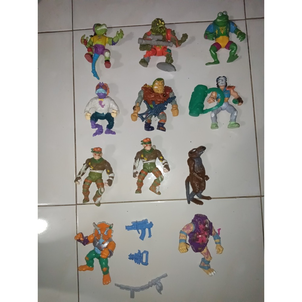 Vintage TMNT Teenage Mutant Ninja Turtles figures 1990s Playmates Lot of 11
